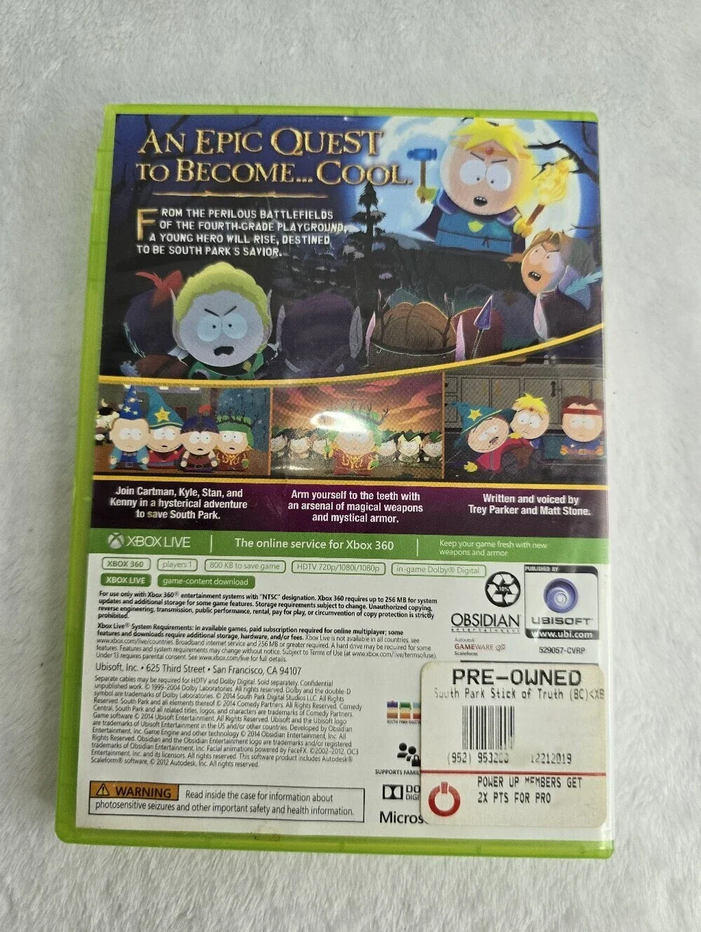 South Park: The Stick of Truth (Xbox 360, Platinum Hits)